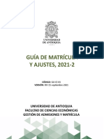 Guía Proceso de Matricula y Ajuste 2021-2 FCE