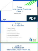 I Clase Fundamentos de Economia