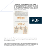 Como Introduzir o Estudo Da Bíblia Para Crianças - Parte II