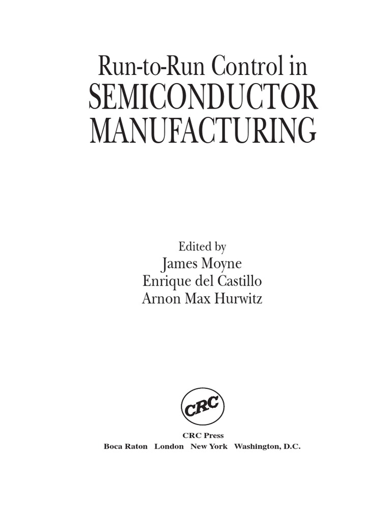 Semiconductor Manufacturing PDF Semiconductor Device Fabrication
