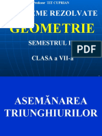 Geometrie: Probleme Rezolvate