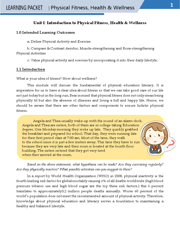 PE 1 Updated Learning Packet Module 1 | PDF | Cellular Respiration ...