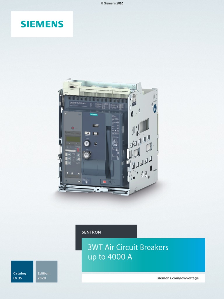 3WT Air Circuit Breakers Up To 4000 A: Sentron | PDF | Switch | Power ...