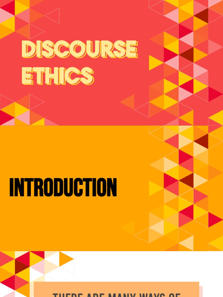 Discourse Ethics: Foundations and Principles | PDF | Autonomy | Rationality