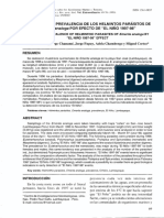 Cambios en La Prevalencia de Los Helmintos Parásitos de Emerita Analoga