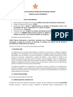 Proceso de Gestión de Formación Profesional Integral Formato Guía de Aprendizaje