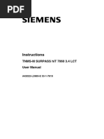 TNMS-M SURPASS Hit 7060 3.4 LCT User Manual