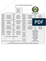 108pm Game Schedules - Season 16 Halawa 1