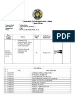 Monitoring Kuliah Online Agama TGL 23 Agustus 2021