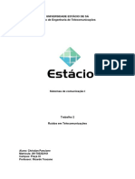 Trabalho 2 - Ruídos em Telecomunicações