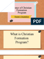 Center of Christian Formation Program