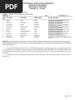 Room Assignment For August 2021 Mechanical Engineers Licensure Examination-Rosales, Pangasinan