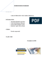 Informe Business Workshop - Derecho Emp