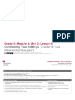 Grade 5: Module 1: Unit 2: Lesson 6: Contrasting Two Settings (Chapter 6: "Los