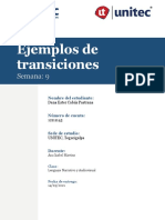 Ejemplos de Transiciones