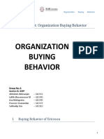 B2B Assignment: Organization Buying Behavior