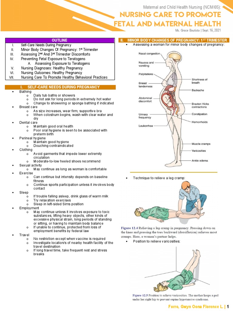 Maternal Health Nursing Care Guide | PDF | Pregnancy | Breastfeeding