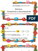 N°5 Componer y Descomponer Numeros Hasta El 1000