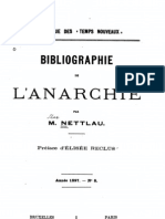 Max Nettlau - Bibliographie de L'anarchie (1897)