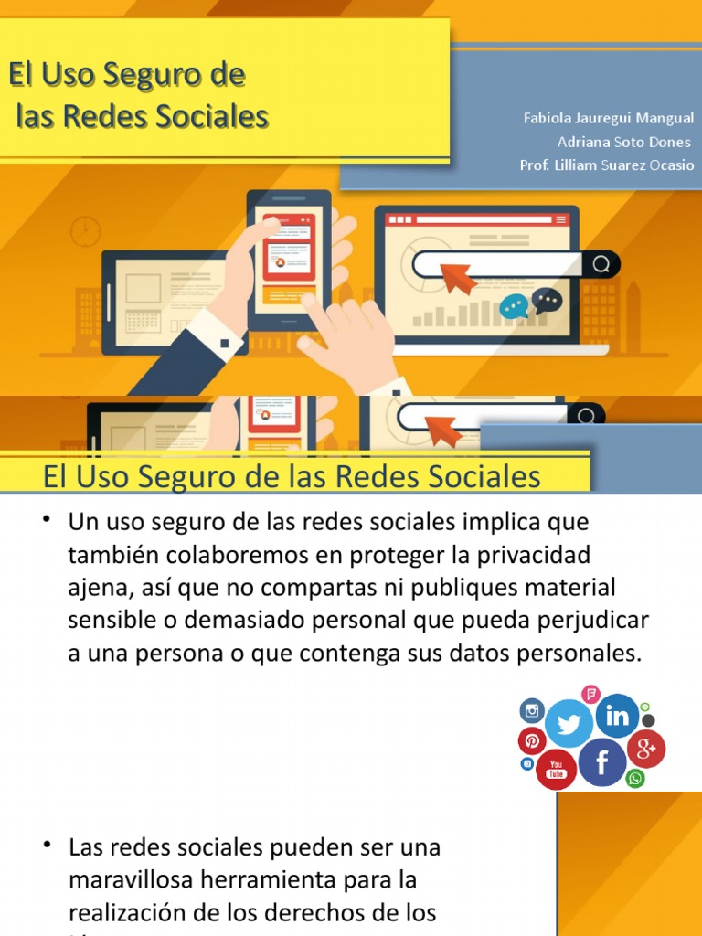 Uso Seguro de Las Redes Sociales | PDF