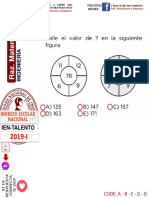 IEN EXAMEN ADMISIÓN UNI 2019 CLAVES