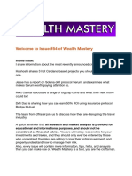 Welcome To Issue #54 of Wealth Mastery