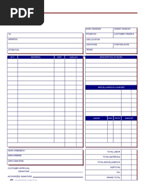 Job Invoice 2021  Construction