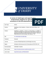 A Review of Challenges and Opportunities of Blockchain Adoption For Operational Excellence in The UK Automotive Industry