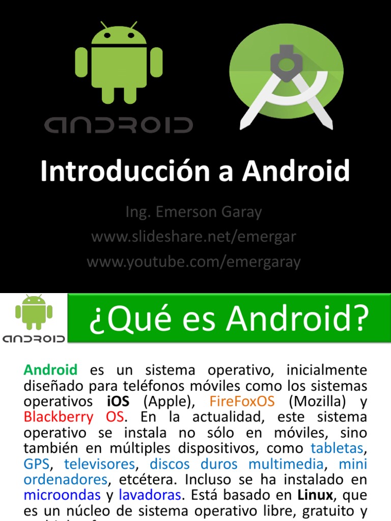Introduccinaandroid 170902212859 | PDF | Android (sistema operativo ...