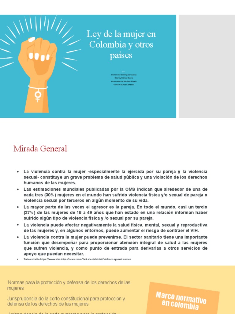Derechos de la Mujer en Colombia y Rusia | PDF | La violencia contra ...