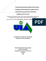 ANALISIS PELANGGARAN PERJANJIAN PENETAPAN HARGA