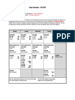 F2021 First Year Schedule