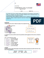 Pauta Worksheet N°6 - Unit 1: "Hi, I'M Jacob"