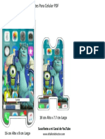 Monster Inc Plantillas Soportes para Celular PDF