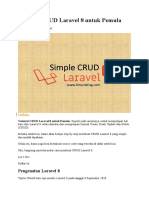 Tutorial CRUD Laravel 8 untuk Pemula