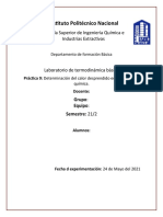 Práctica 9 Determinación Del Calor Desprendido en Una Reacción