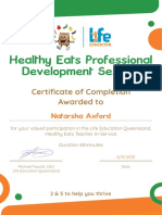 Healthy Eats PD Certificate - Natarsha Axford