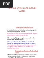 Fuel Air and Actual Cycles