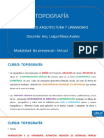 Sesión 01 - Introducción A La Topografía