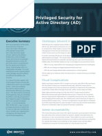 Privileged Security For Active Directory (AD) : Executive Summary