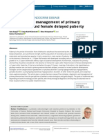 Diagnosis and Management Primary Amenorea