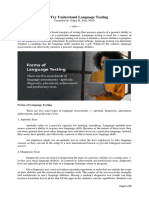 Language Testing Notes 9 4 2021
