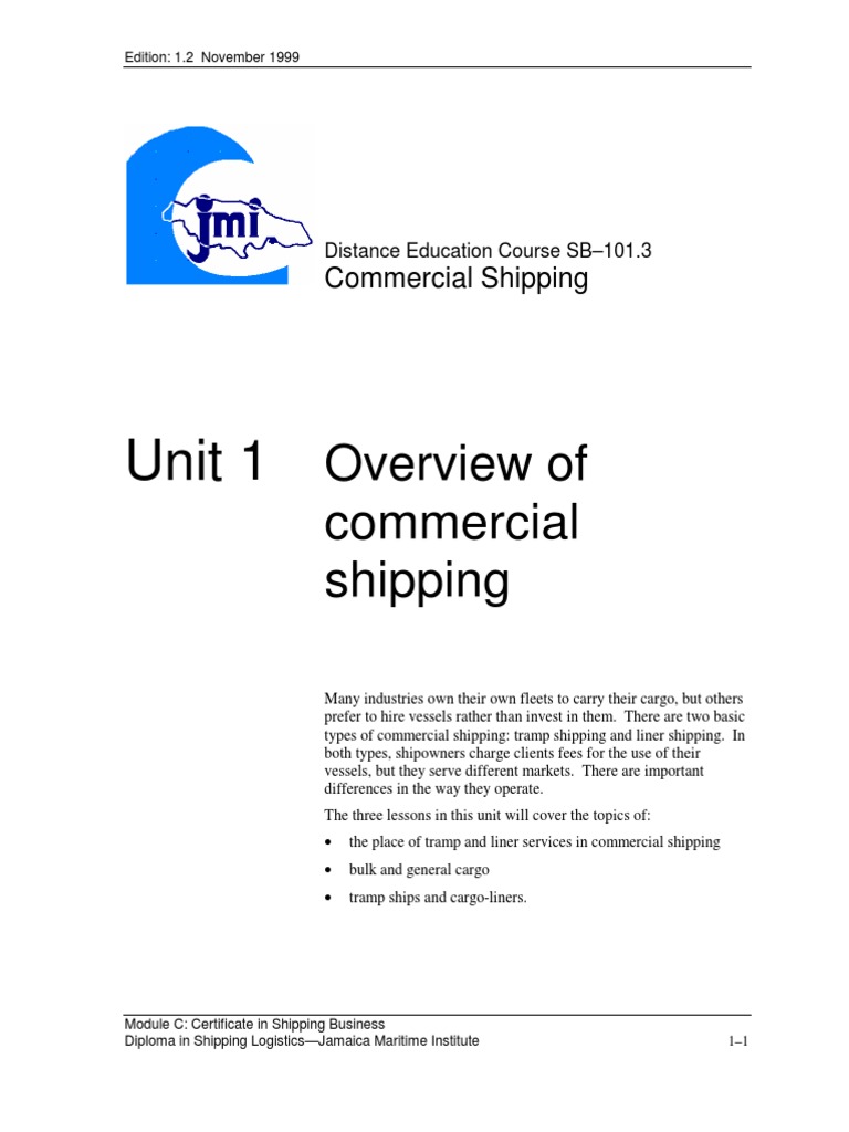 Understanding the Fundamentals of Commercial Shipping Tramp and Liner
