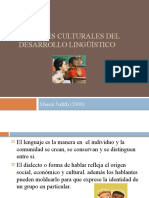 Factores Culturales Del Desarrollo Lingüístico