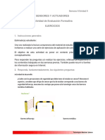 Sensores Y Actuadores Actividad de Evaluación Formativa Ejercicios