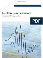 Electron Spin Resonance Analysis and Interpretation