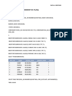 Assignment 04 - PL/SQL: Name: Prafulla Dhobale Roll No: 20CETA34