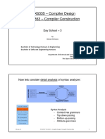 EEX6335 - Compiler Design EEX6363 - Compiler Construction
