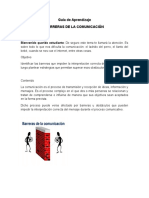 Guía de Aprendizaje. Barreras de La Comunicación