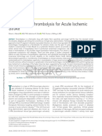 Tenecteplase Thrombolysis For Acute Ischemic